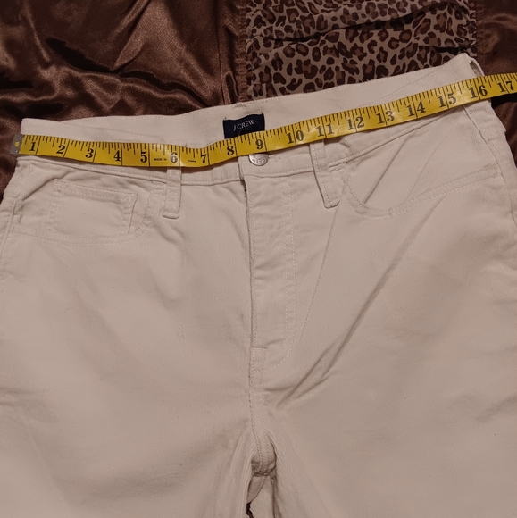 J. Crew Re- Imagined Women Sz30P Ivory Straight Leg Corduroy Pants - Picture 10 of 13